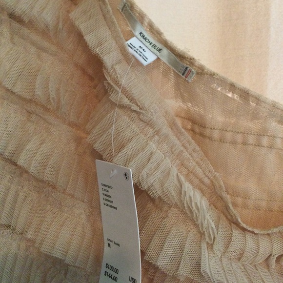 NWT Kimchi Blue Rita Ruffle One Shoulder Midi Dress - Picture 12 of 13